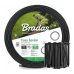 Бордюр газонный пластиковый ровный с колышками Bradas 10м x 4см черный