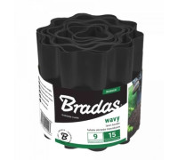 Бордюр садовый пластиковый Bradas 9м x 10см черный