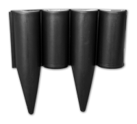 Палисад пластиковый забор для клумб Bradas Palgarden 2.5 м черный