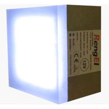 LED Брусчатка светящиеся плитка RengEL 90*90*60 1,8W 12V IP 68 Белый холодный